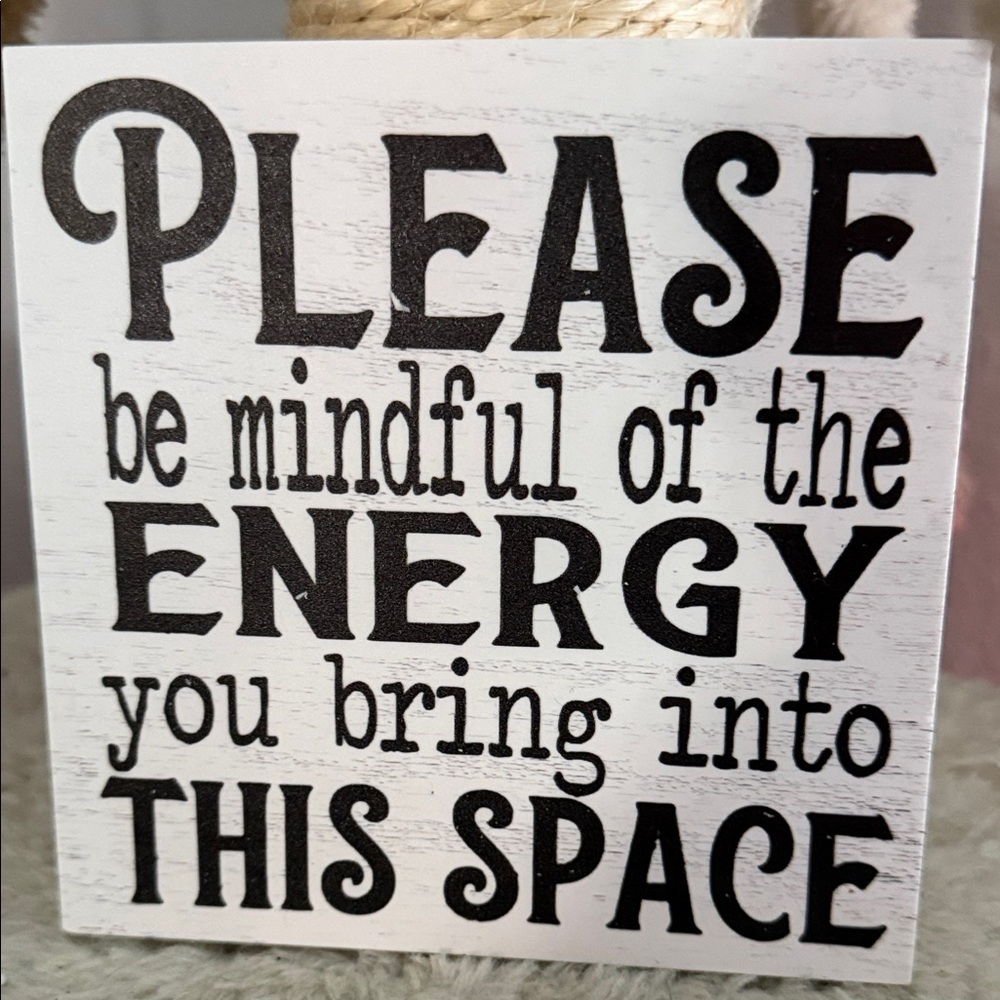 Decorative Sign with Inspirational Quote